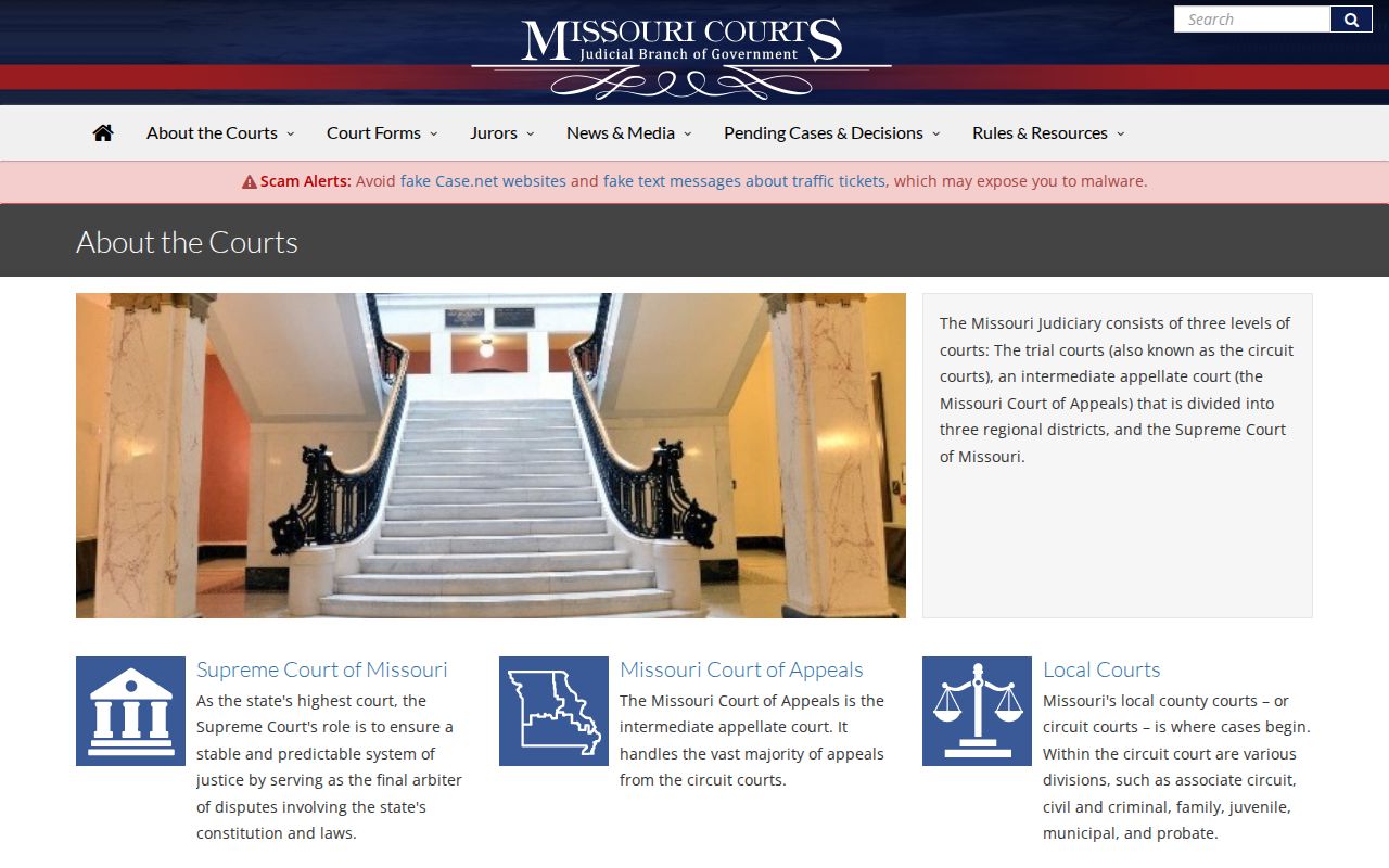 Washington County court docket Missouri court structure
